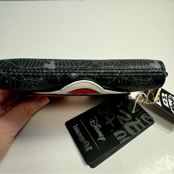 NWT. Disney Loungefly Mickey Pumpkin Zip Around Wallet. Glows in the dark! - Picture 14 of 14